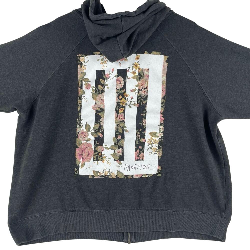 Paramore MNS Floral Bars Full Zip Hoodie Size 3 (3XL) Brand New Eyes Band Merch